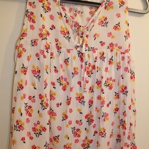Summery Pink Flowered Top